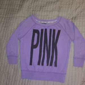 Purple Victoria's Secret Pink Sweatshirt